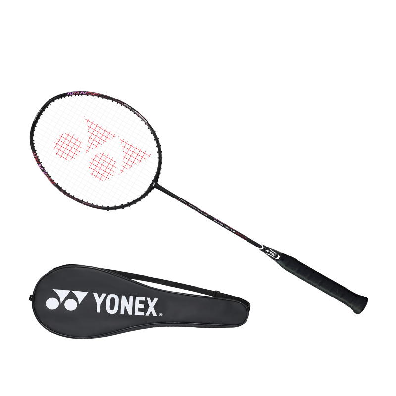 Yonex Racket Carbon - YONEX NF002CR Pre-strung Finished Badminton Racket