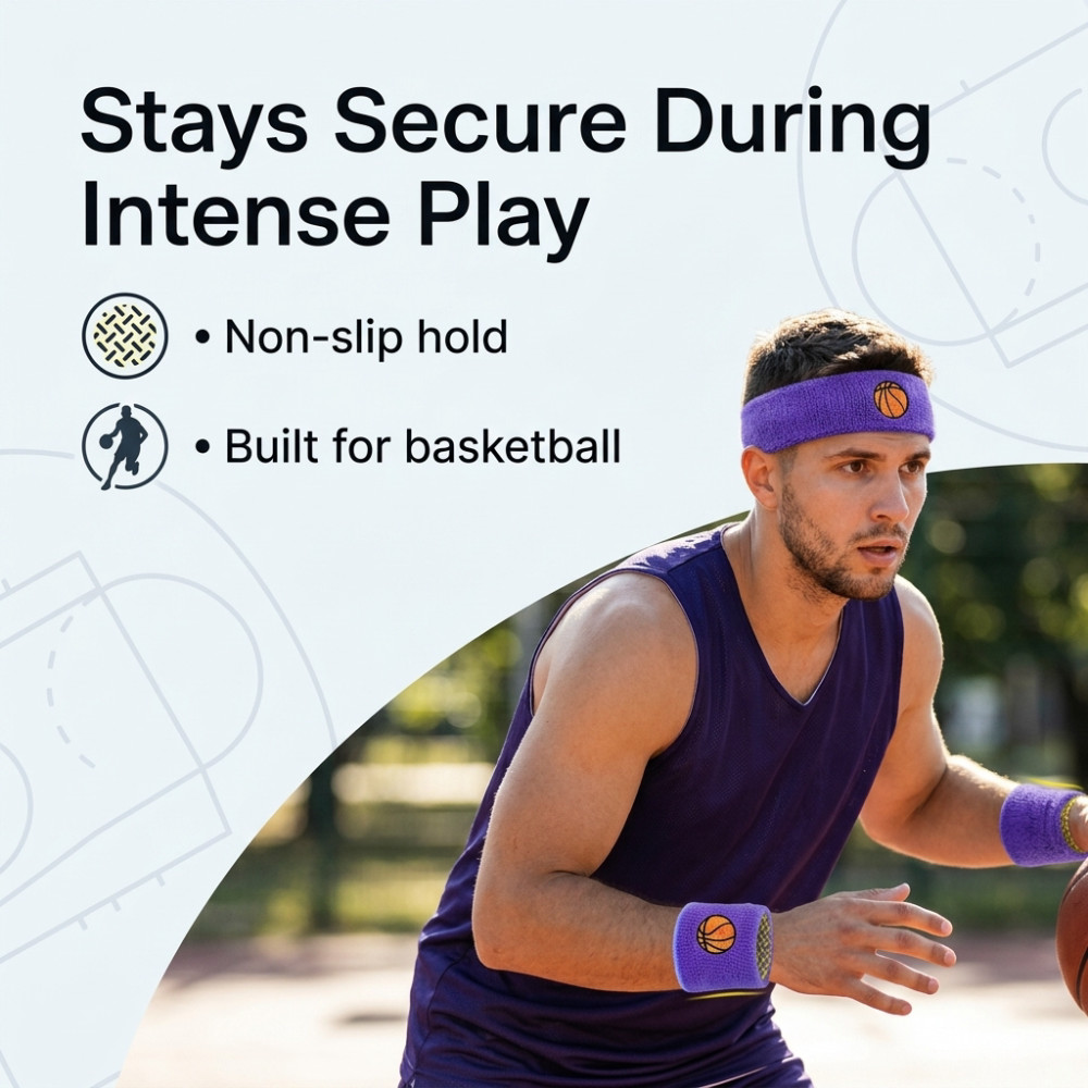 Badminton Kids - Colorful Cotton Sport Wristband for Kids