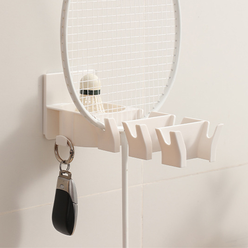 Badminton Rules - No‑Drill Wall‑Mounted Badminton Racket Holder With