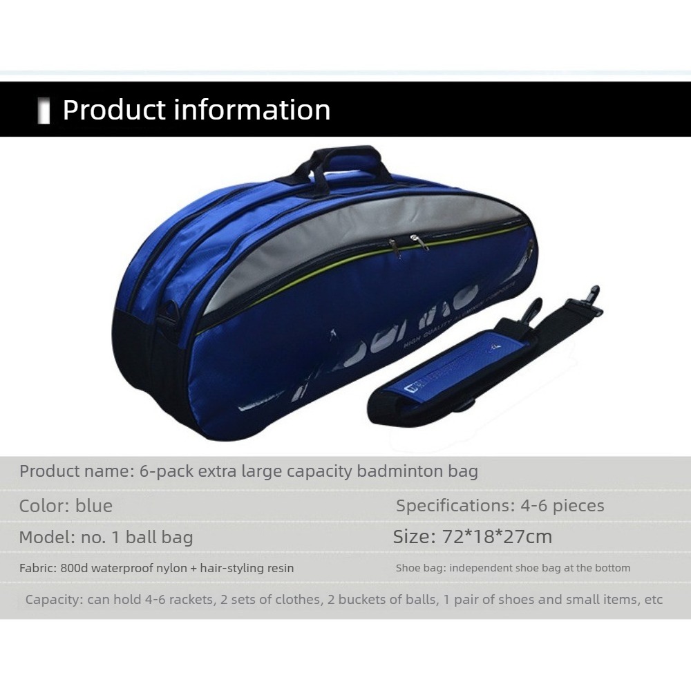 Badminton backpack, 6-pack, la - Badminton Outdoor recension och pris