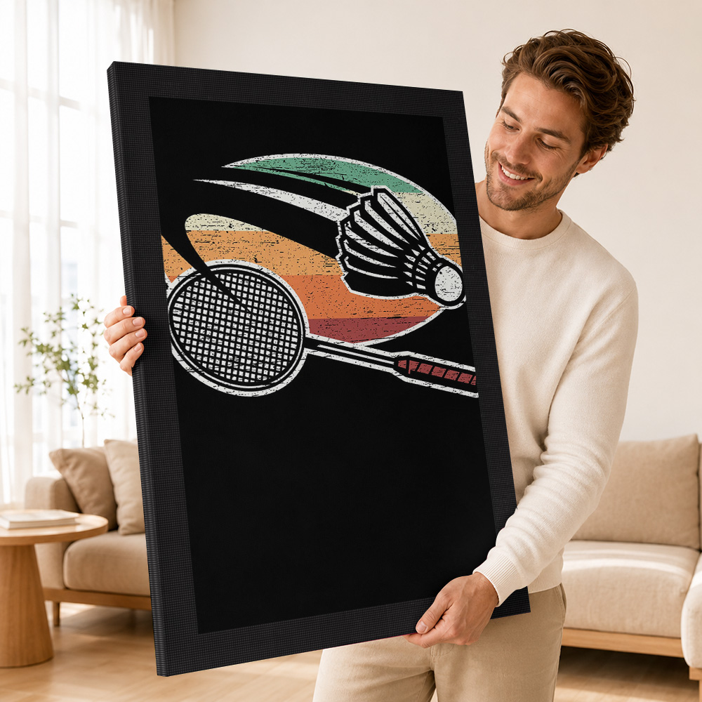 Badminton Canvas Painting Post - Badminton Photo recension och pris