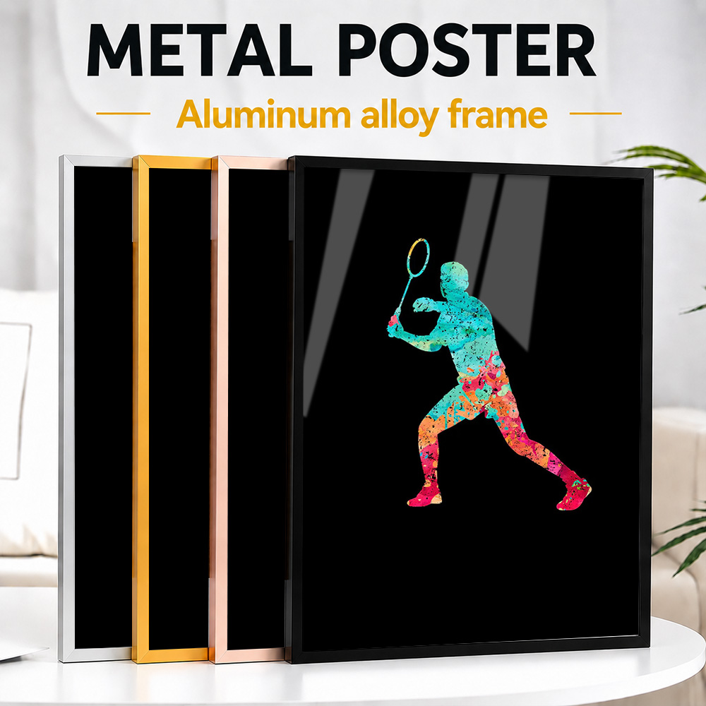 Badminton Pop Color Framed Alu - Badminton Photo recension och pris