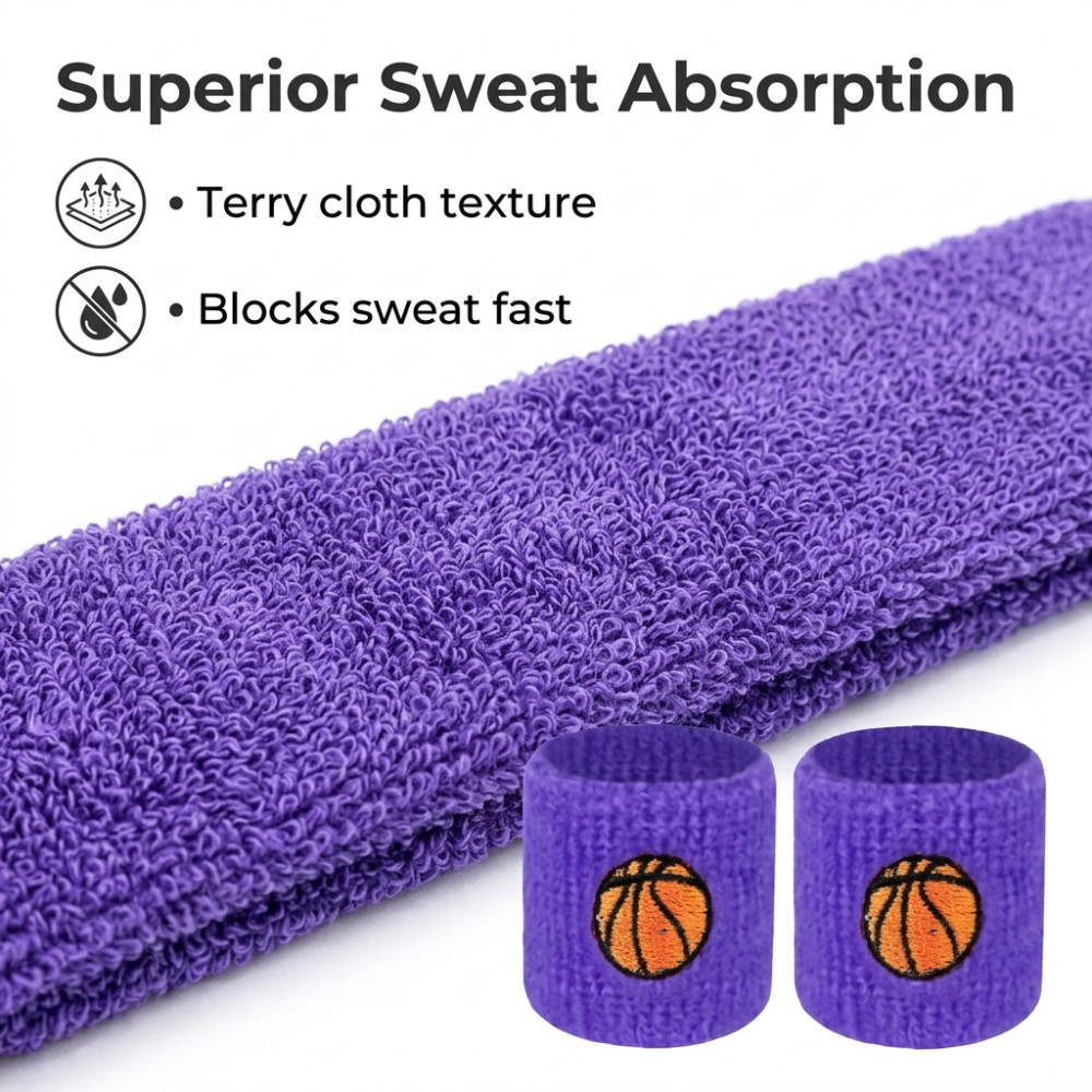 Colorful Cotton Sport Wristban - Badminton Kids recension och pris