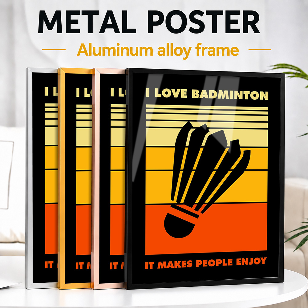 Badminton Metal Poster With Al - Badminton Photo recension och pris